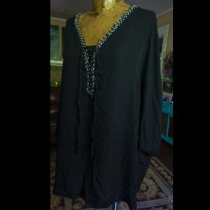 Kaktus-black-top-Size-XL-Sheer lace up